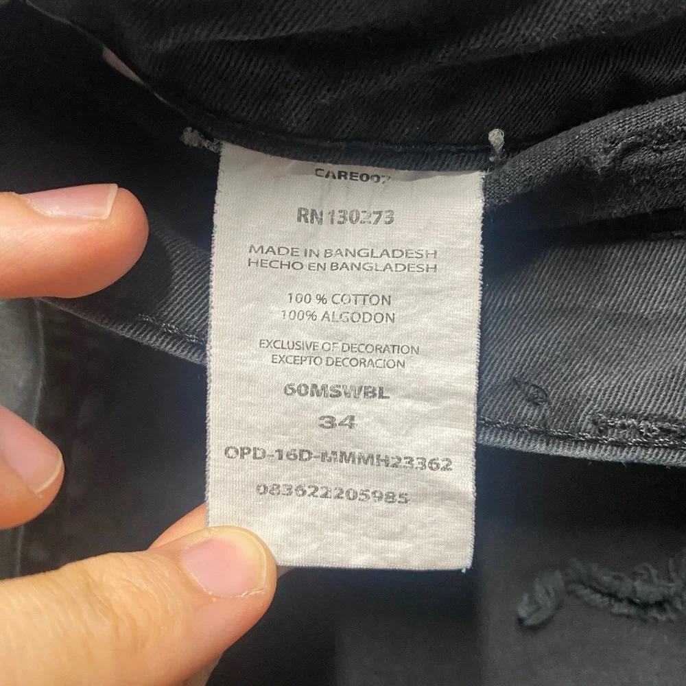 Wrangler Authentics Cargo Shorts Mens 34 Black Cotton Faded Utility Made in 2016